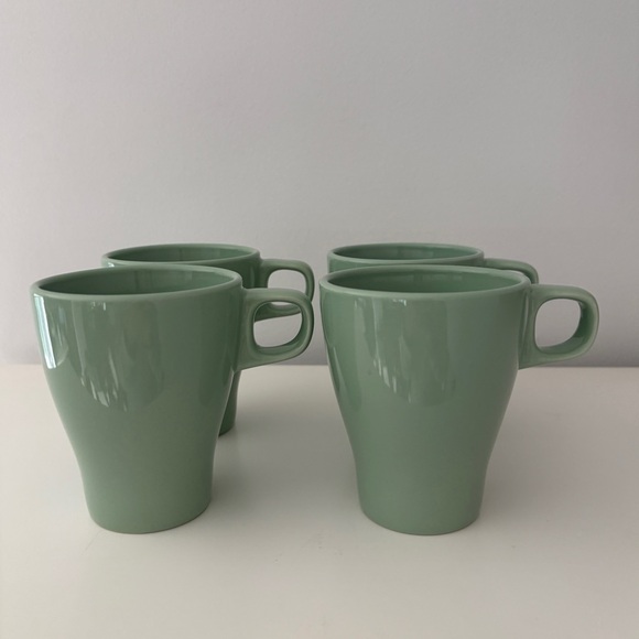 Ikea Sea Foam Green Set of 4 Mugs - Picture 5 of 5